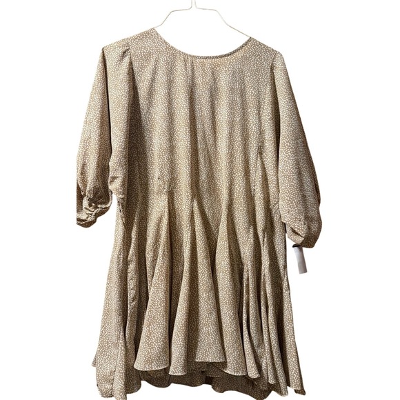 Saints & Hearts Dresses & Skirts - Saints & Hearts Pebble Babydoll Mini Dress Puff Sleeve SID2337D Womens Large NEW